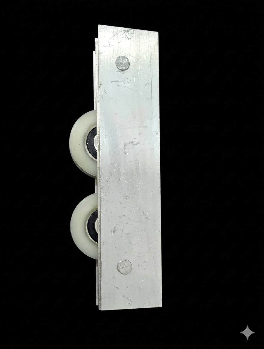 6-3/4" Aluminum Tandem Patio Door Roller Assembly - Heavy-Duty Sliding Door Replacement